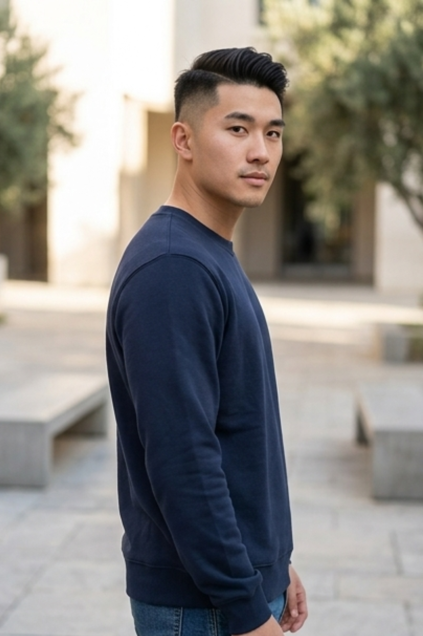 Midnight Tide Navy Blue Sweatshirt