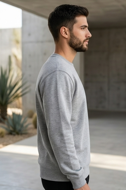Heather Grey Melange Sweatshirt