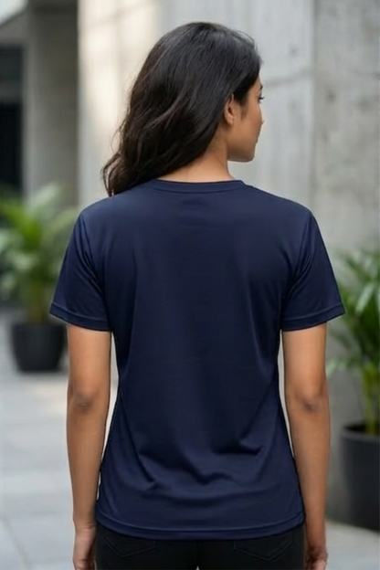 Midnight Tide Navy Blue Women's T-Shirt