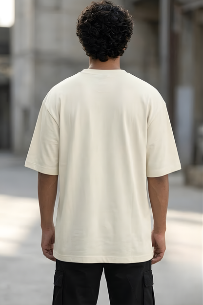 Moonlight Haze Off White Oversized T-Shirt