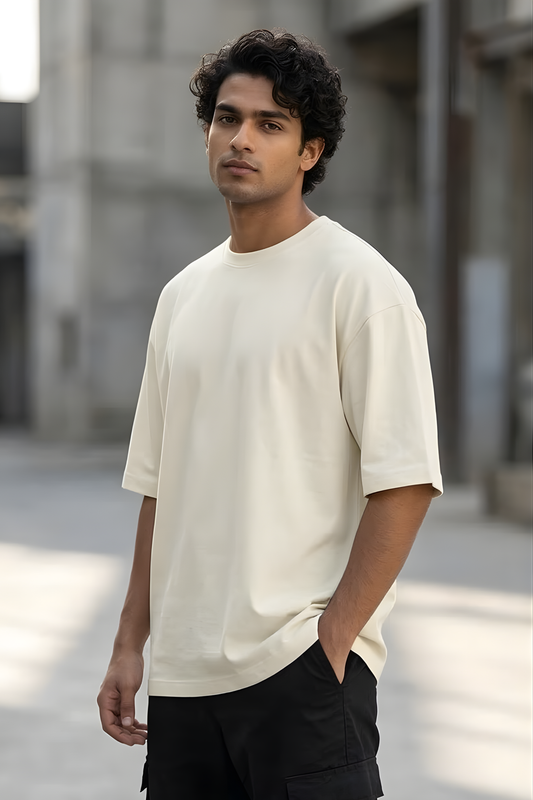 Moonlight Haze Off White Oversized T-Shirt