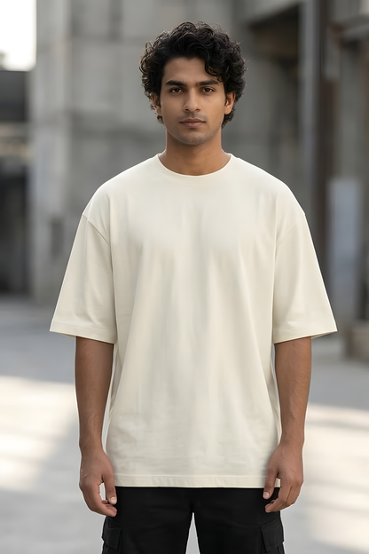 Moonlight Haze Off White Oversized T-Shirt