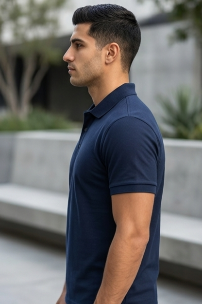 Nautical Navy Blue Polo
