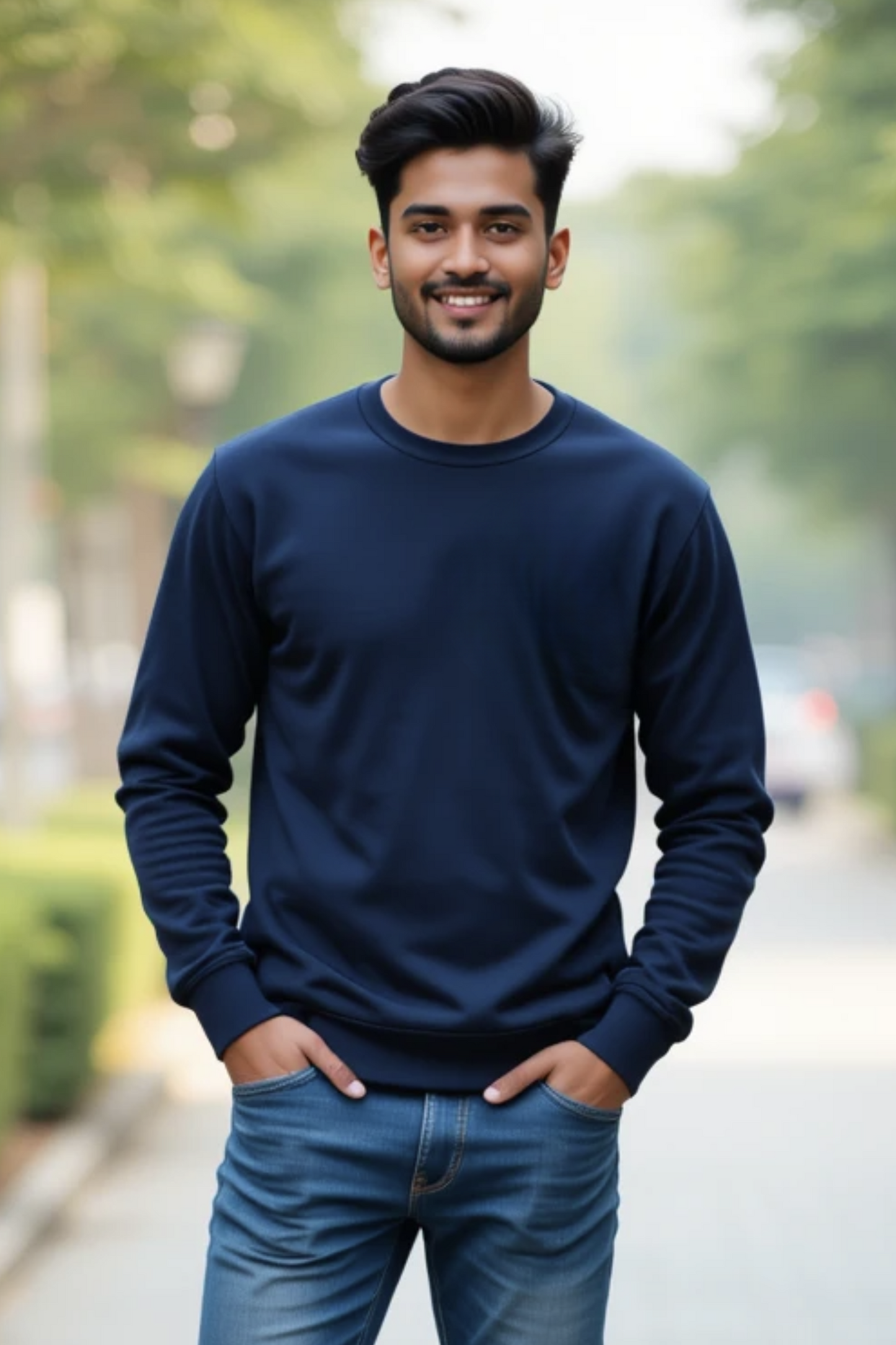 Midnight Tide Navy Blue Sweatshirt