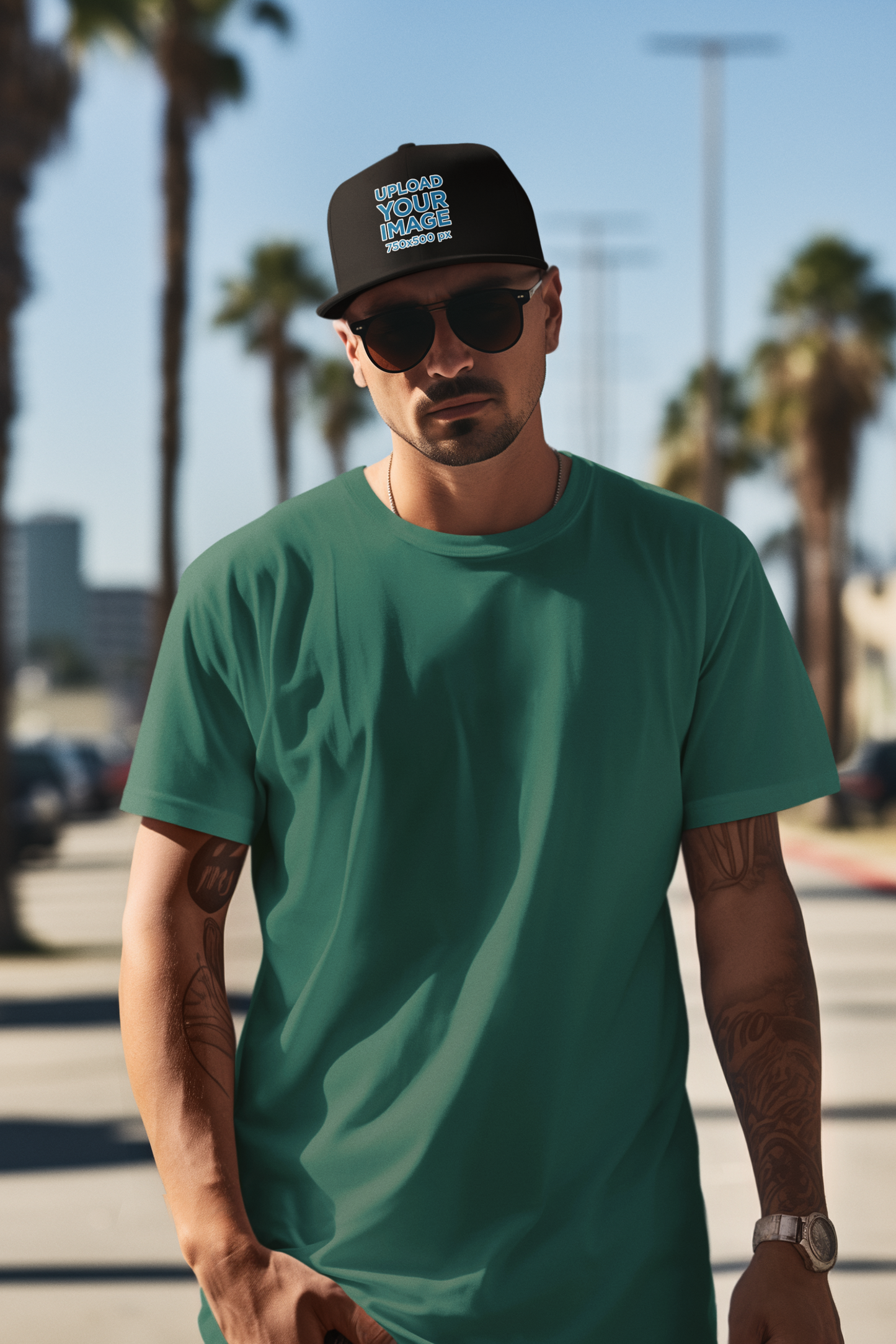 Ocean Depth Petrol Blue T-Shirt