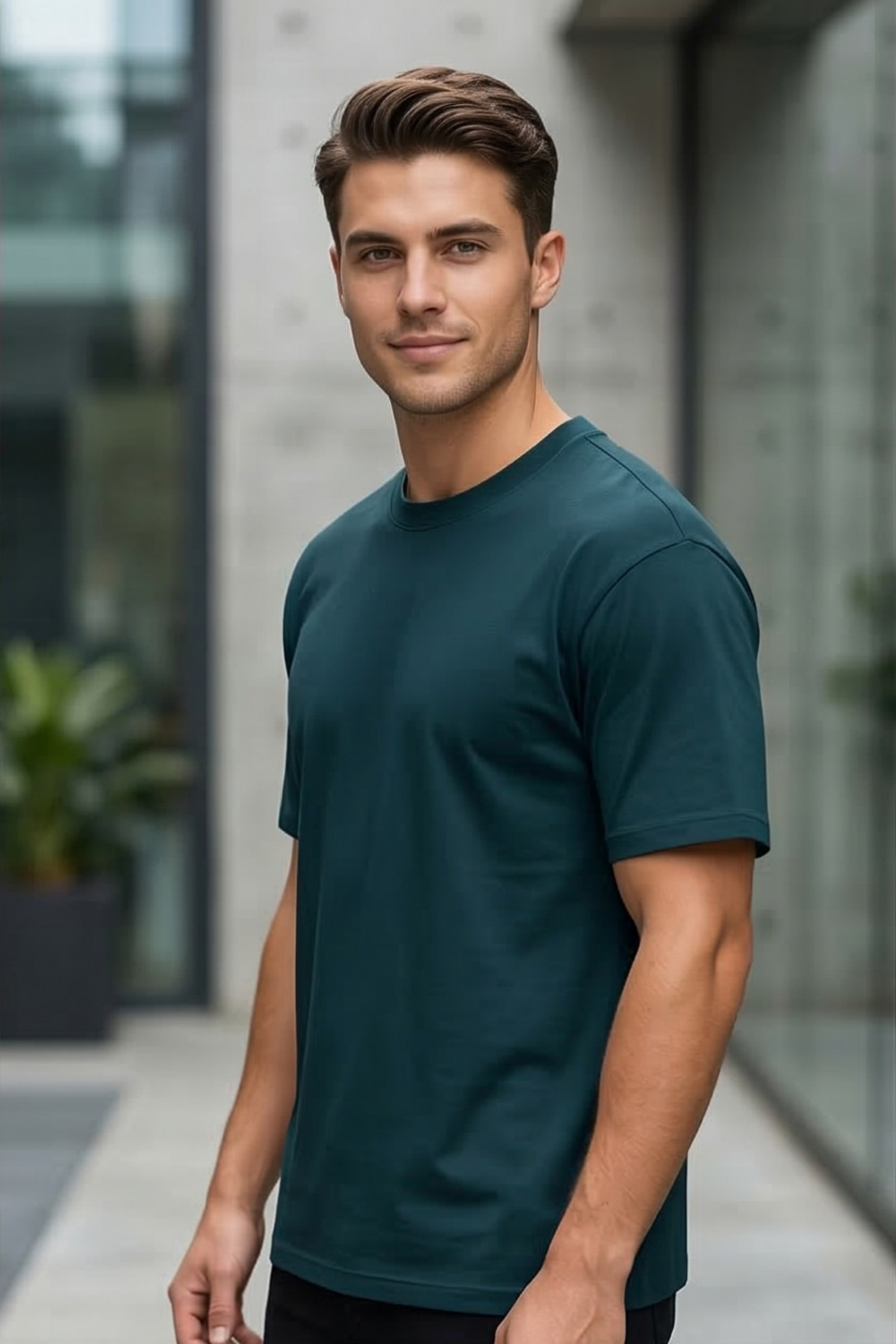 Ocean Depth Petrol Blue T-Shirt