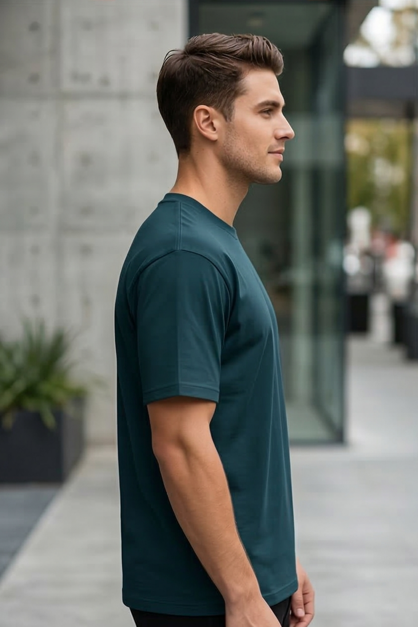 Ocean Depth Petrol Blue T-Shirt