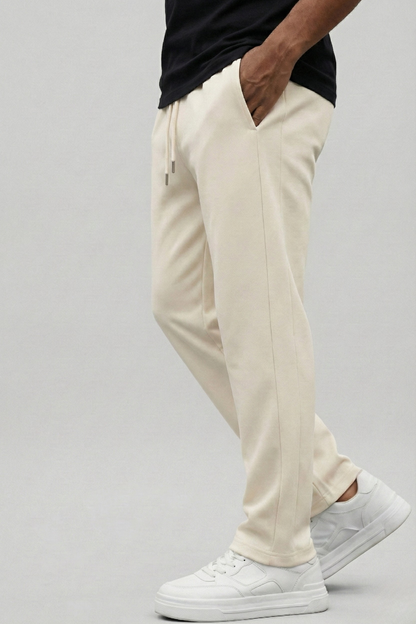 Off White Terry Cotton Sweatpants