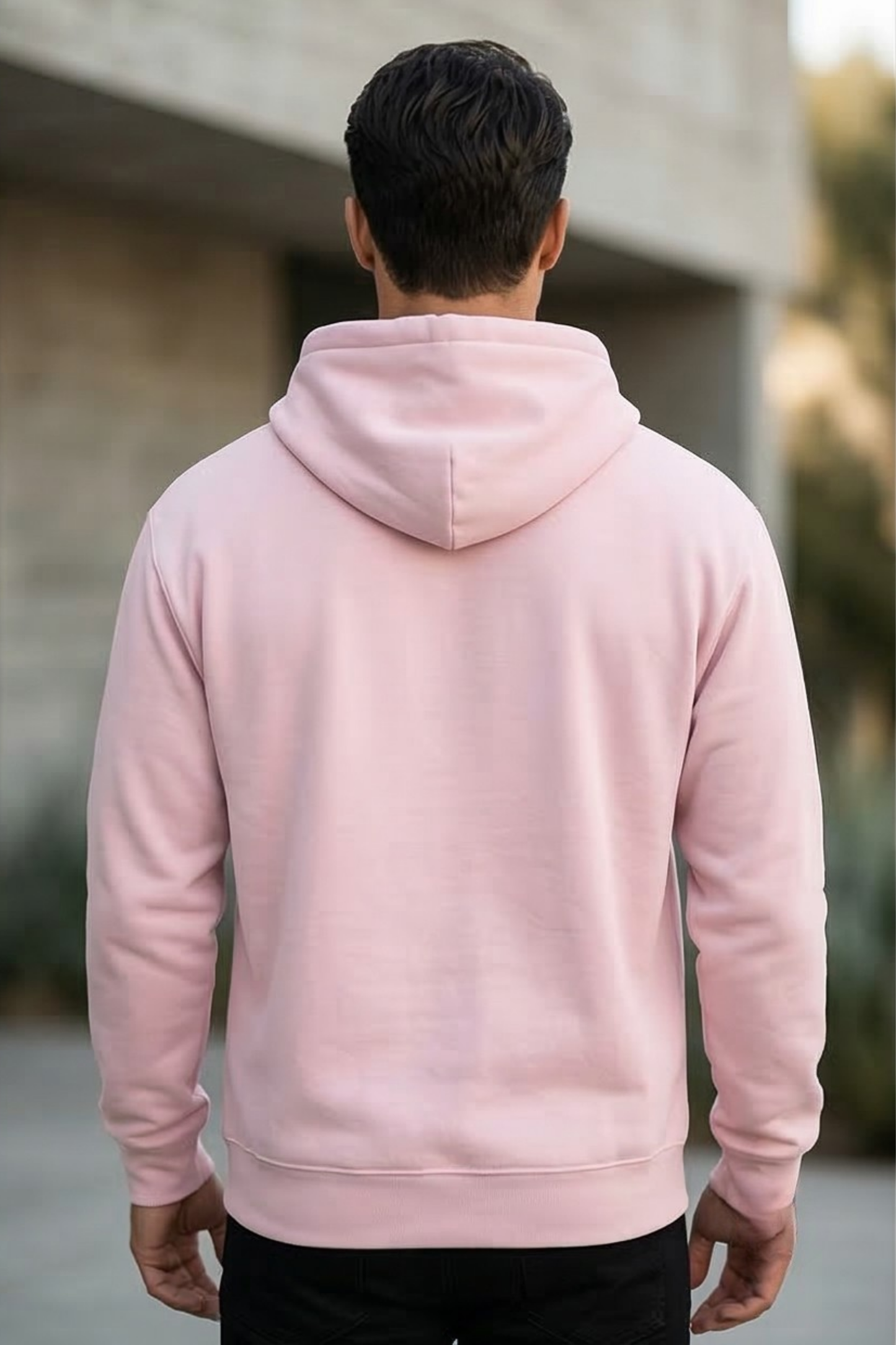 Peach Glow Light Baby Pink Hoodie