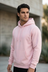Peach Glow Light Baby Pink Hoodie