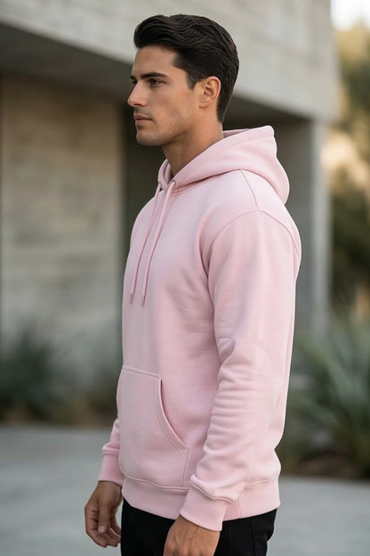 Peach Glow Light Baby Pink Hoodie