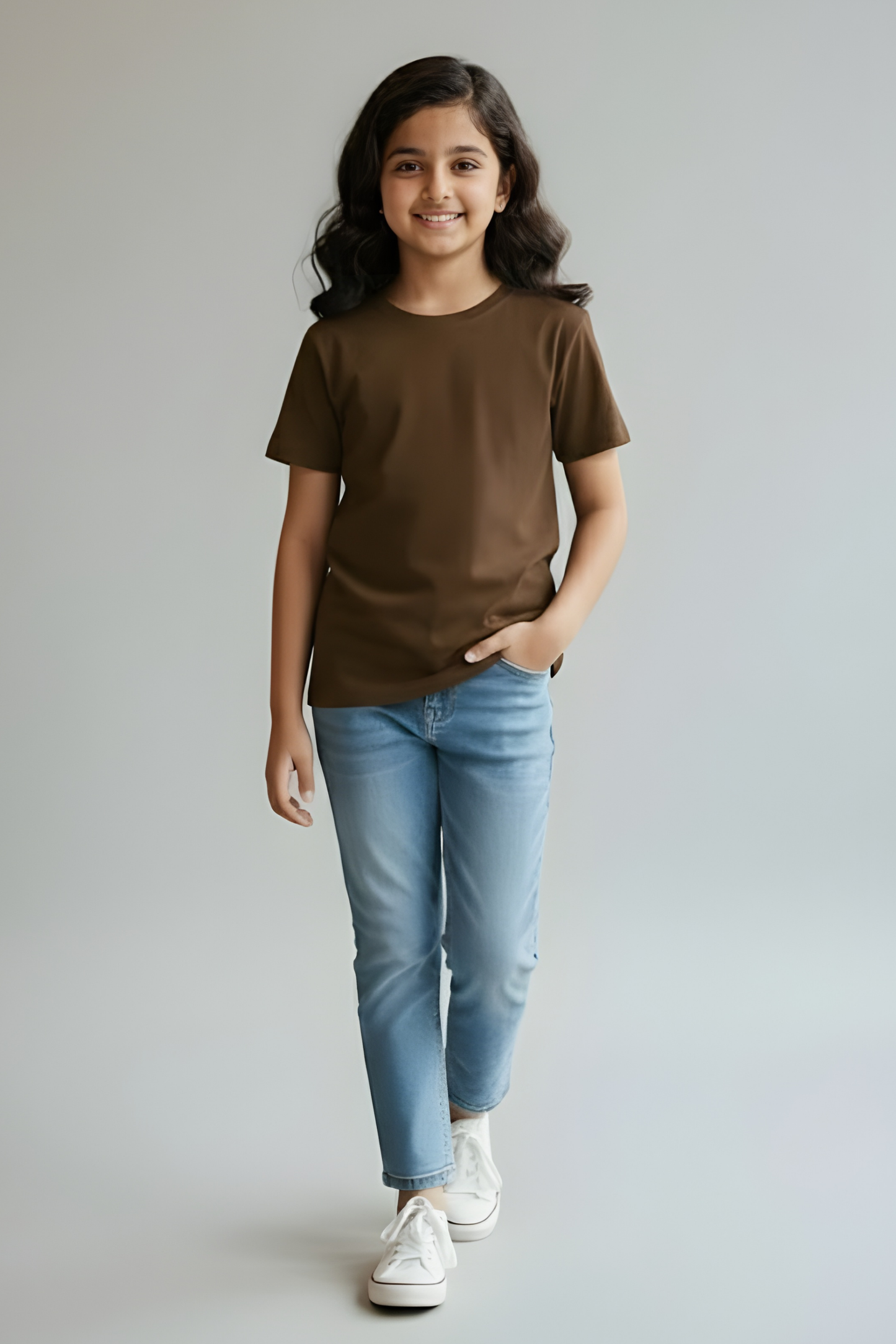 Brewed Earth Coffee Brown Kids T-Shirt