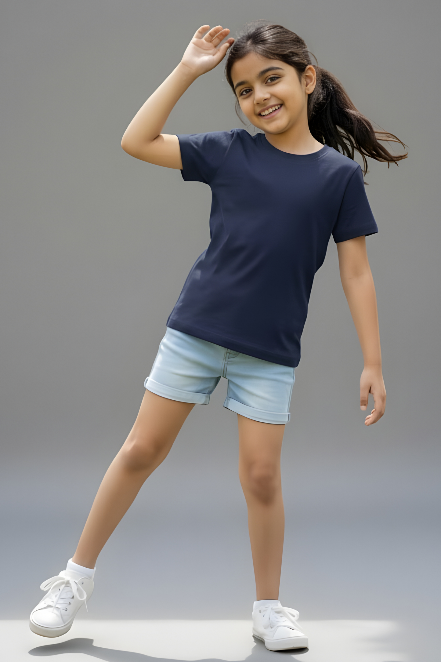 Midnight Tide Navy Blue KidsT-Shirt