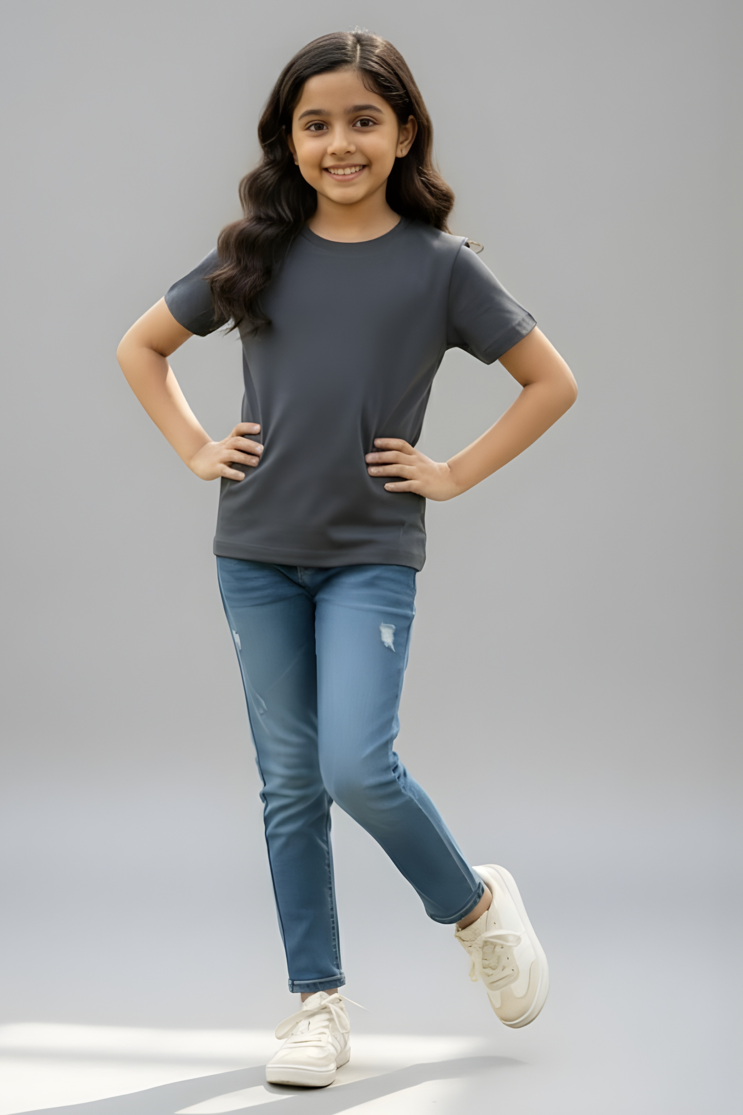 Iron Peak Steel Grey Kids T-Shirt