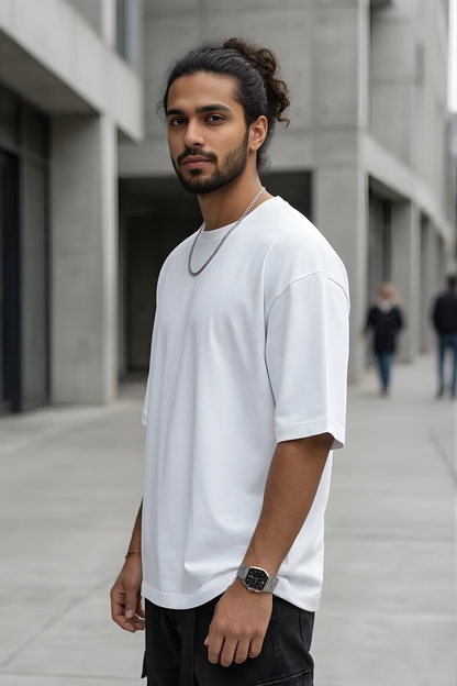 Pure Essence White Oversized T-Shirt