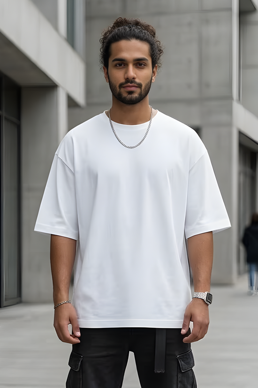 Pure Essence White Oversized T-Shirt