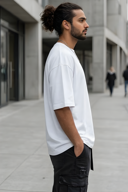 Pure Essence White Oversized T-Shirt
