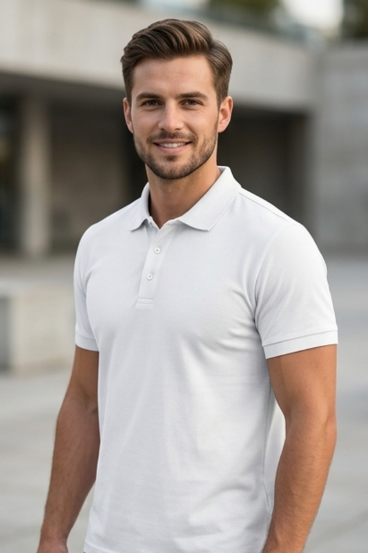 Pure Wave White Polo