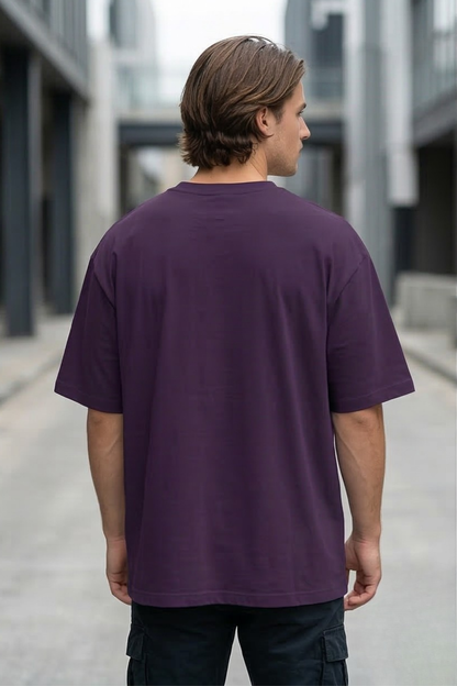 Royal Aura Purple Oversized T-Shirt
