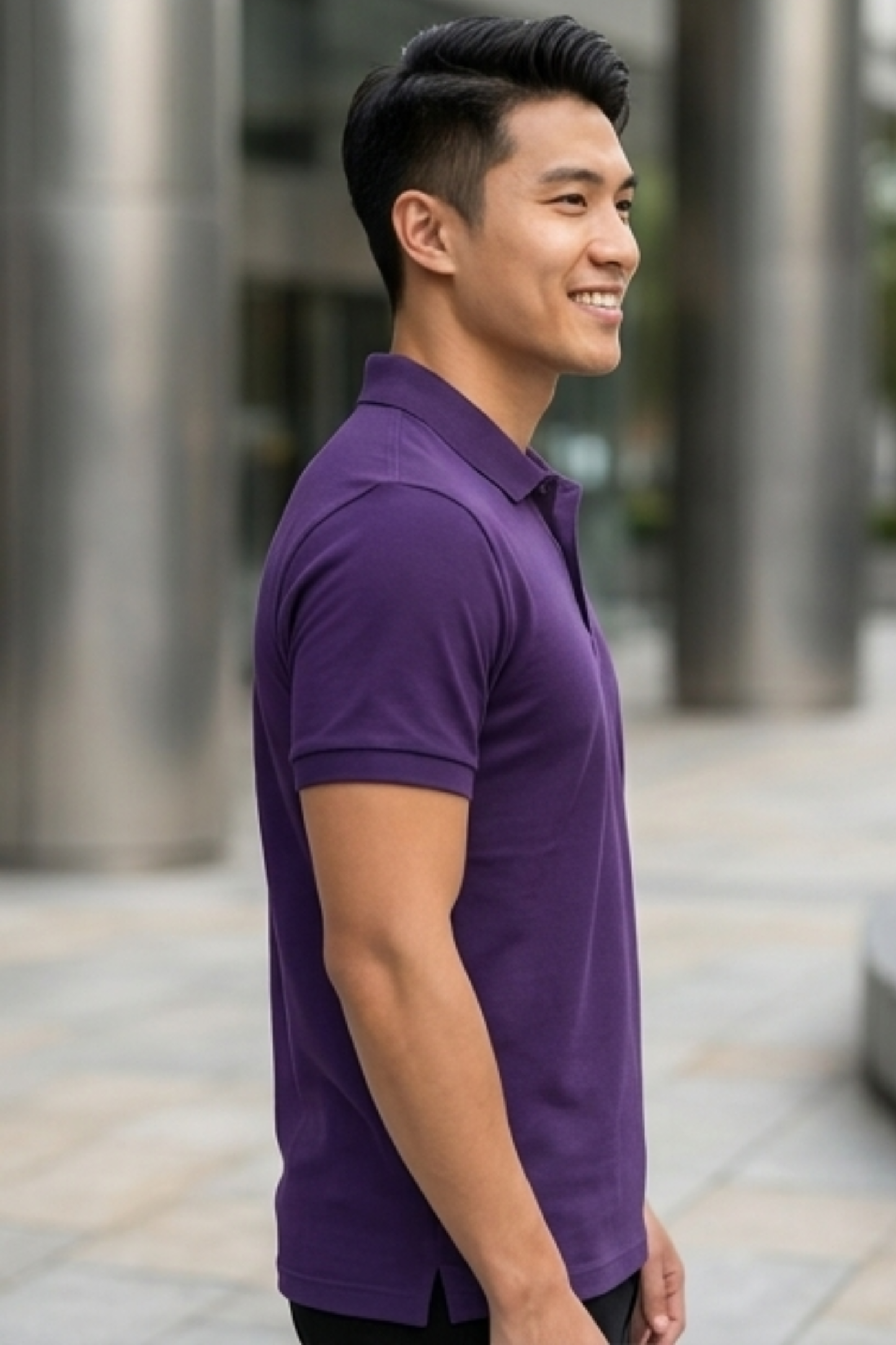 Royal Crest Purple Polo