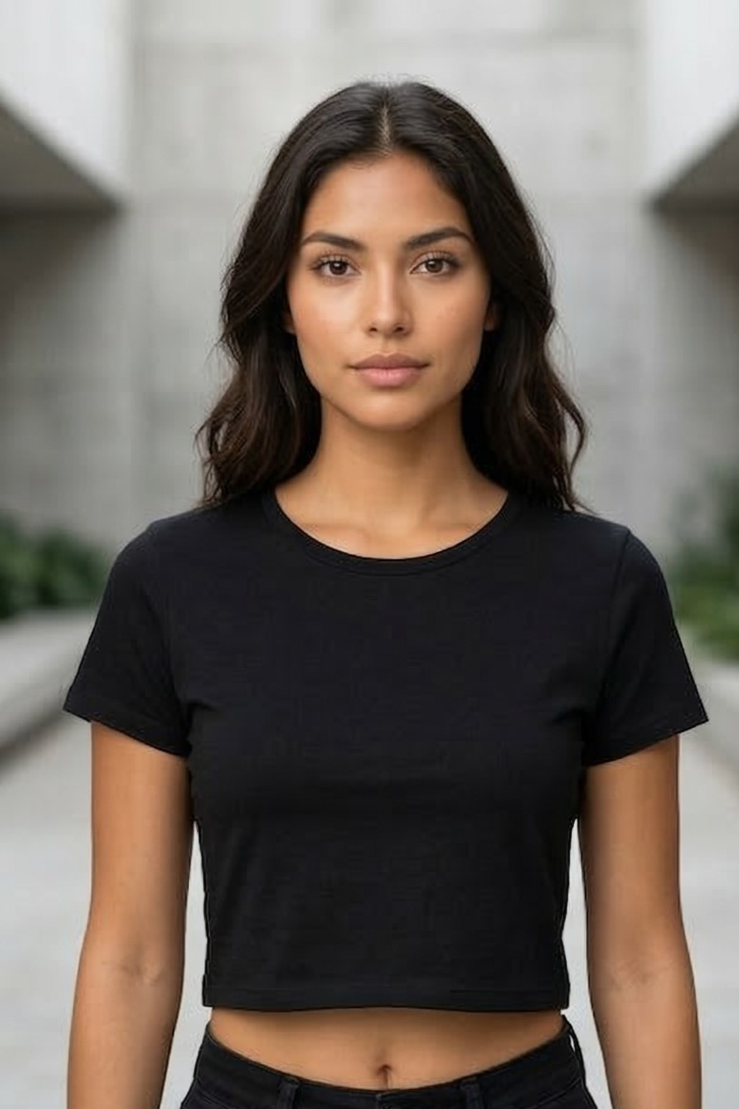 Shadow Black Crop Top