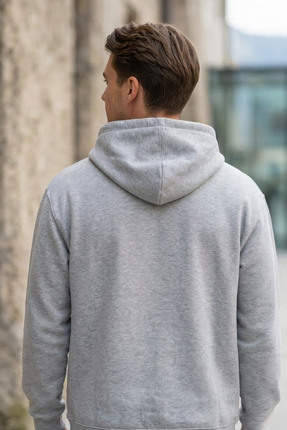 Silver Dune Grey Melange Hoodie