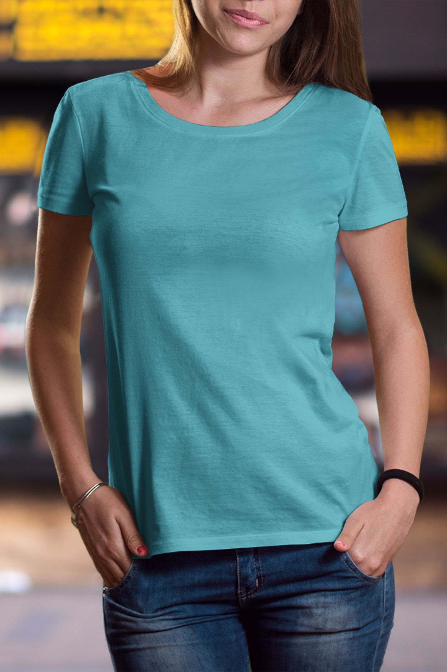 Azure Crest Sky Blue Women's T-Shirt