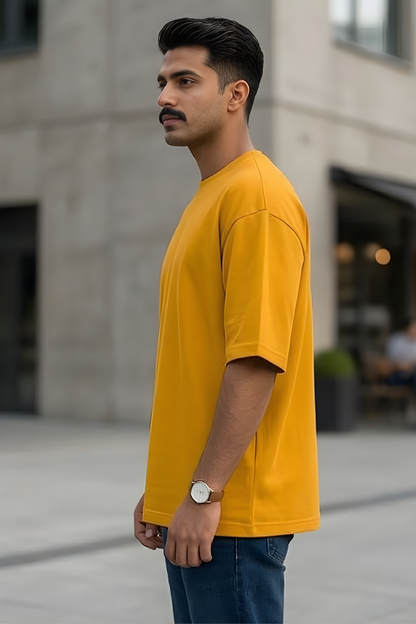 Sunlit Glory Golden Yellow Oversized T-Shirt
