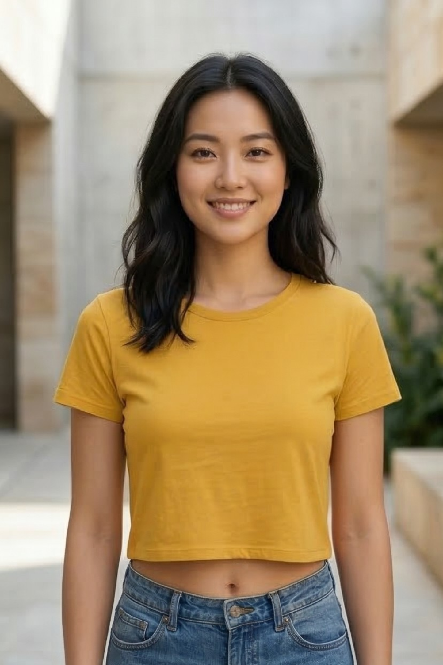 Sunrise Golden Yellow Crop Top