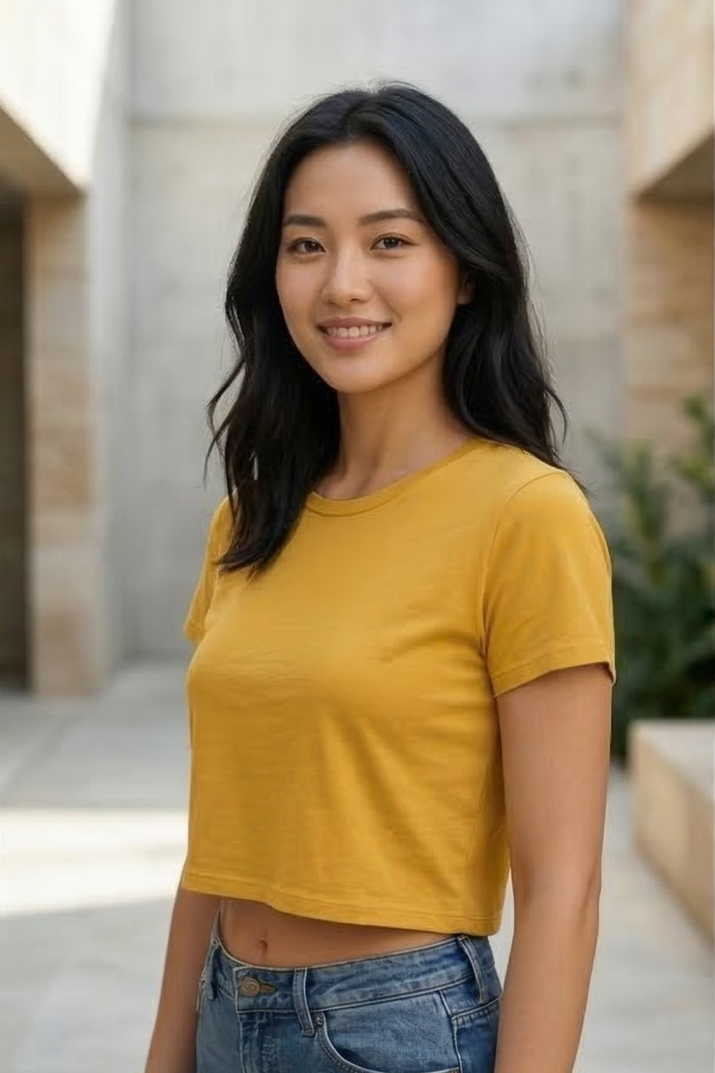 Sunrise Golden Yellow Crop Top