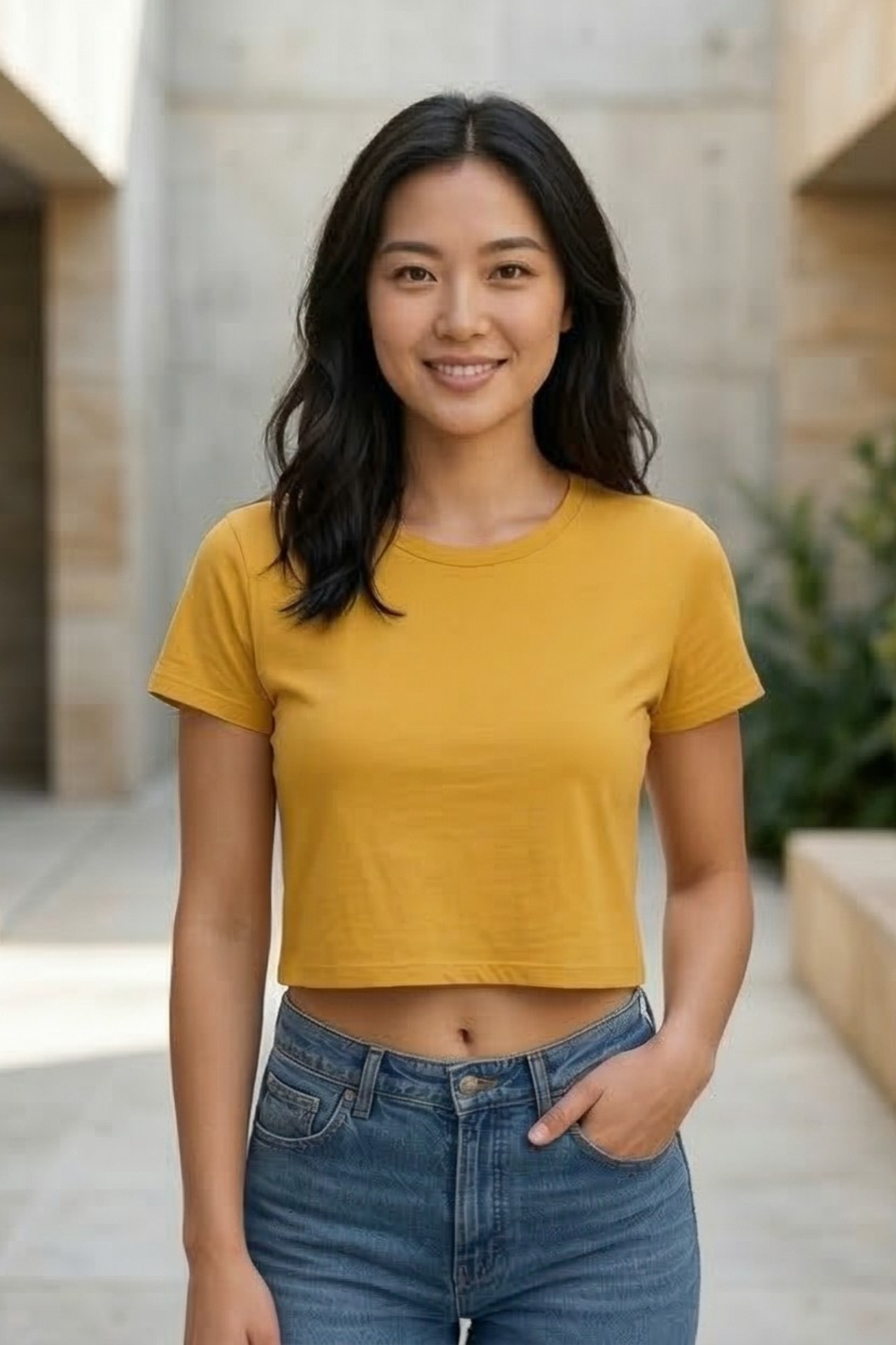 Sunrise Golden Yellow Crop Top