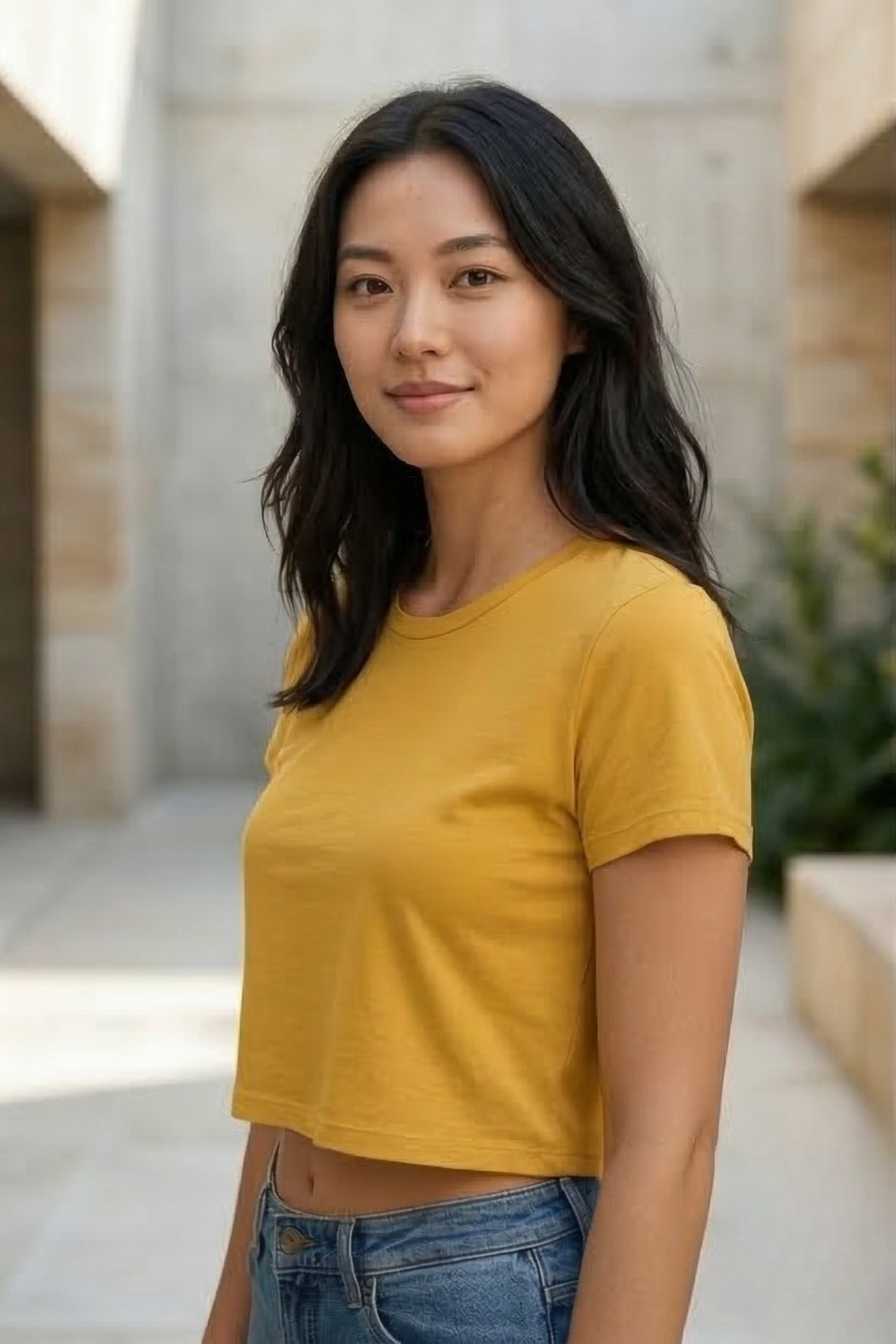 Sunrise Golden Yellow Crop Top