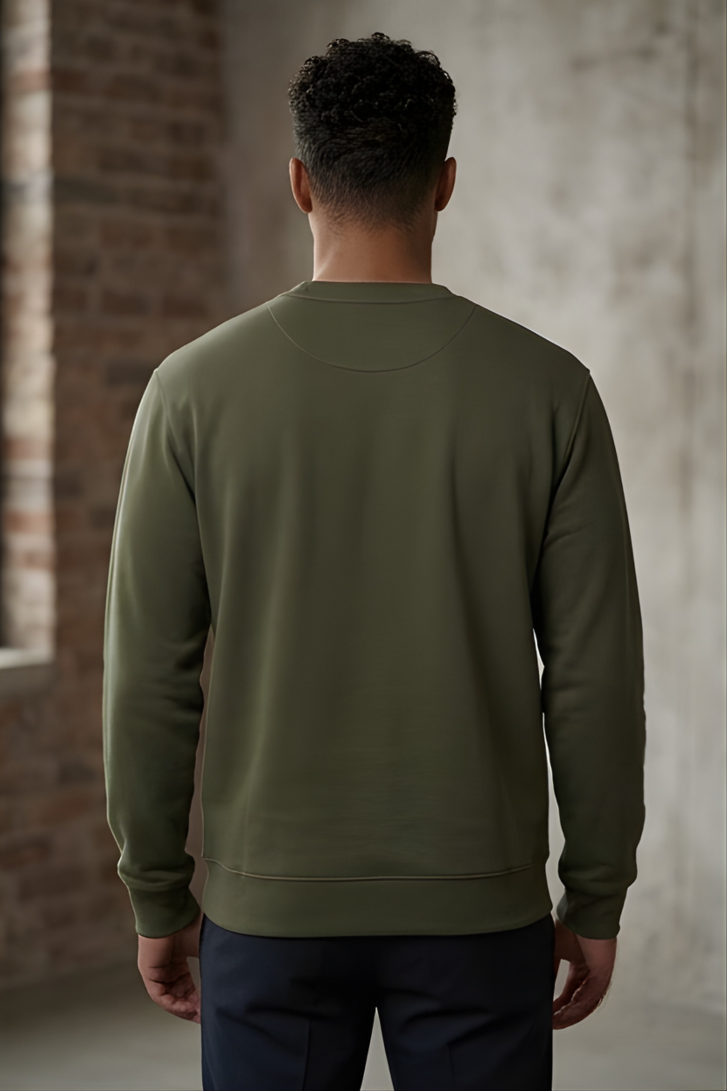 Verdant Trail Olive Green Sweatshirt