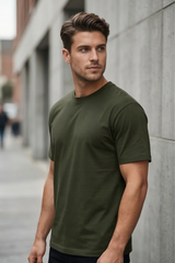 Verdant Trail Olive Green T-Shirt