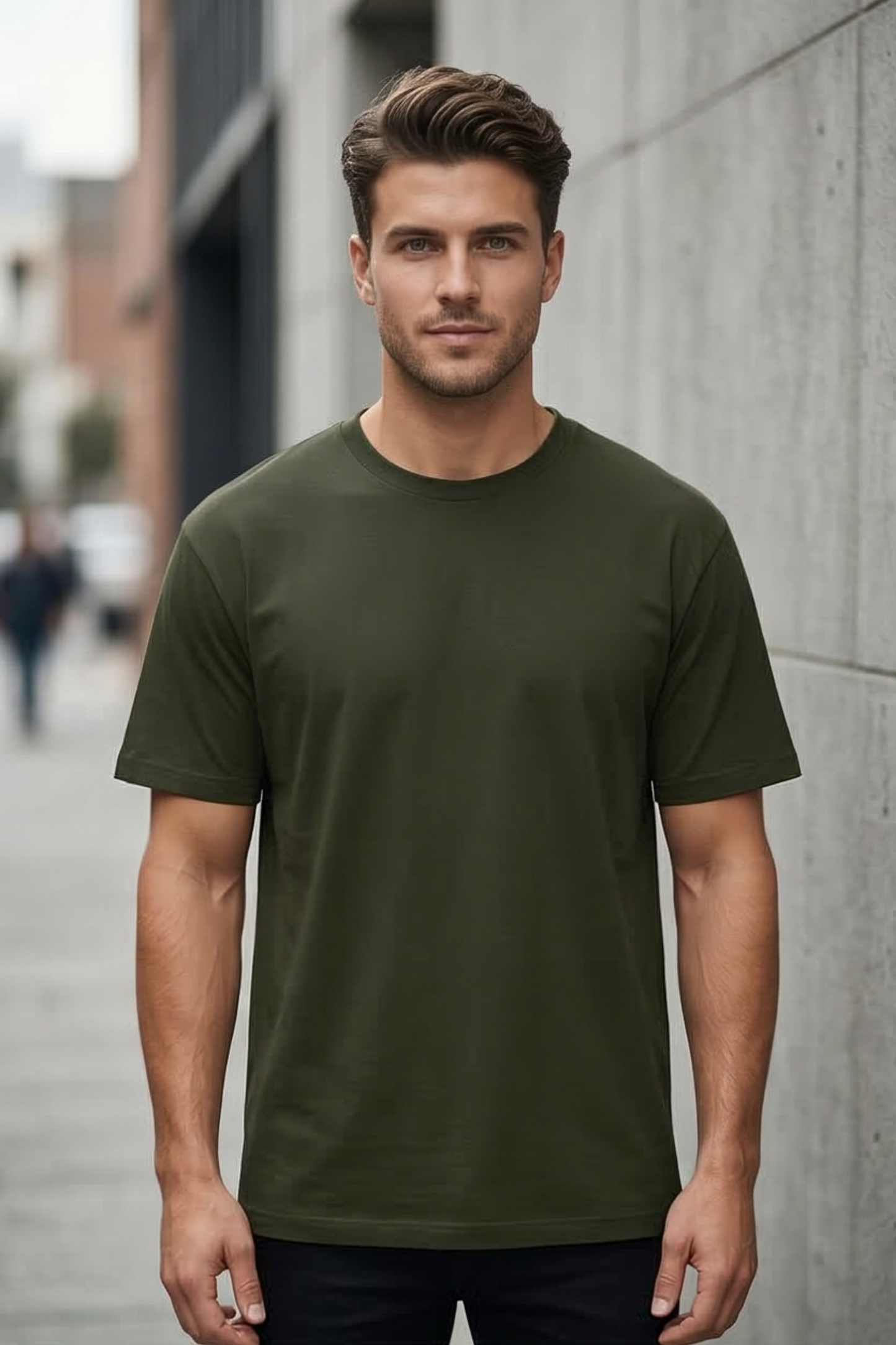 Verdant Trail Olive Green T-Shirt