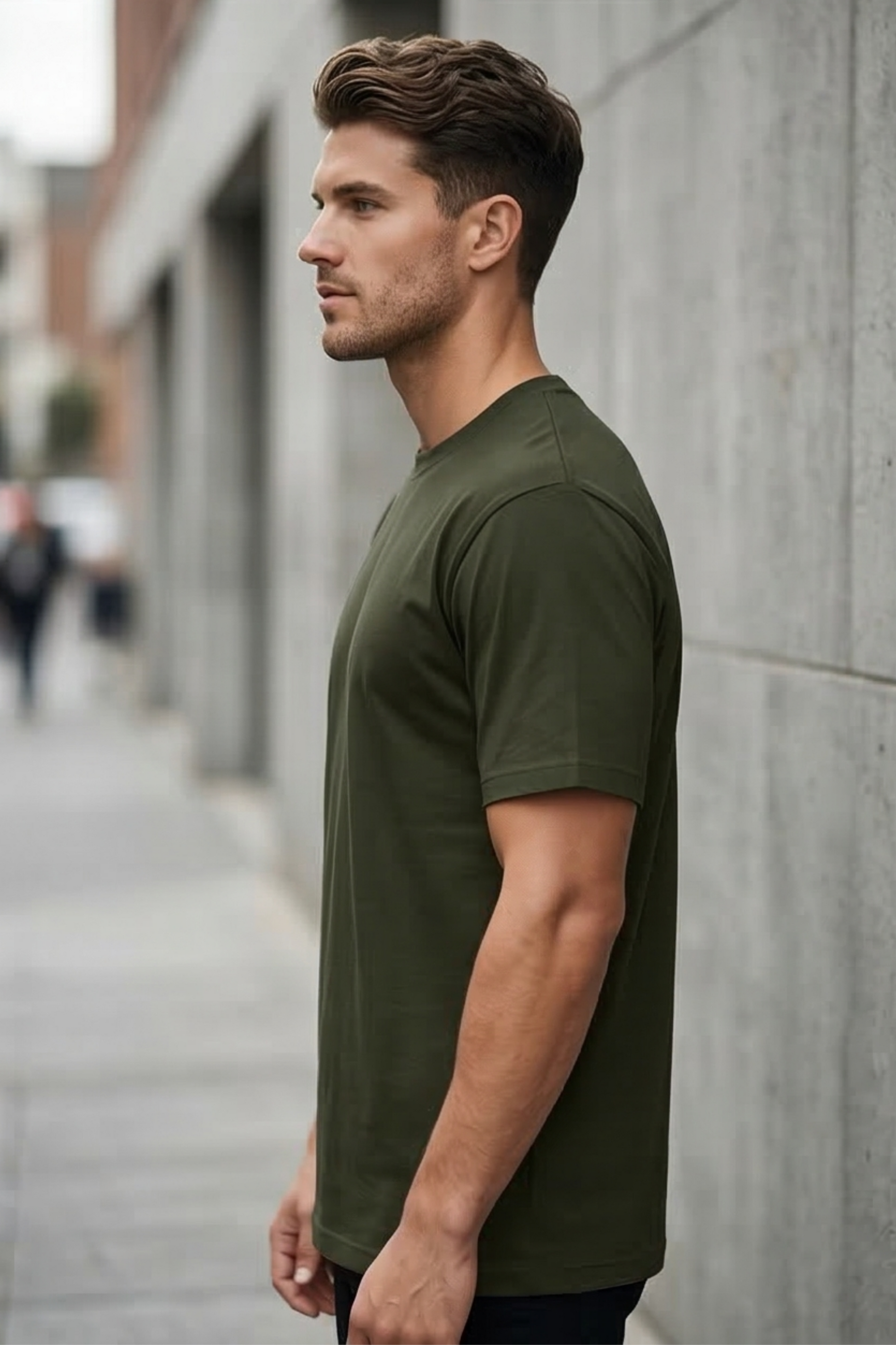 Verdant Trail Olive Green T-Shirt