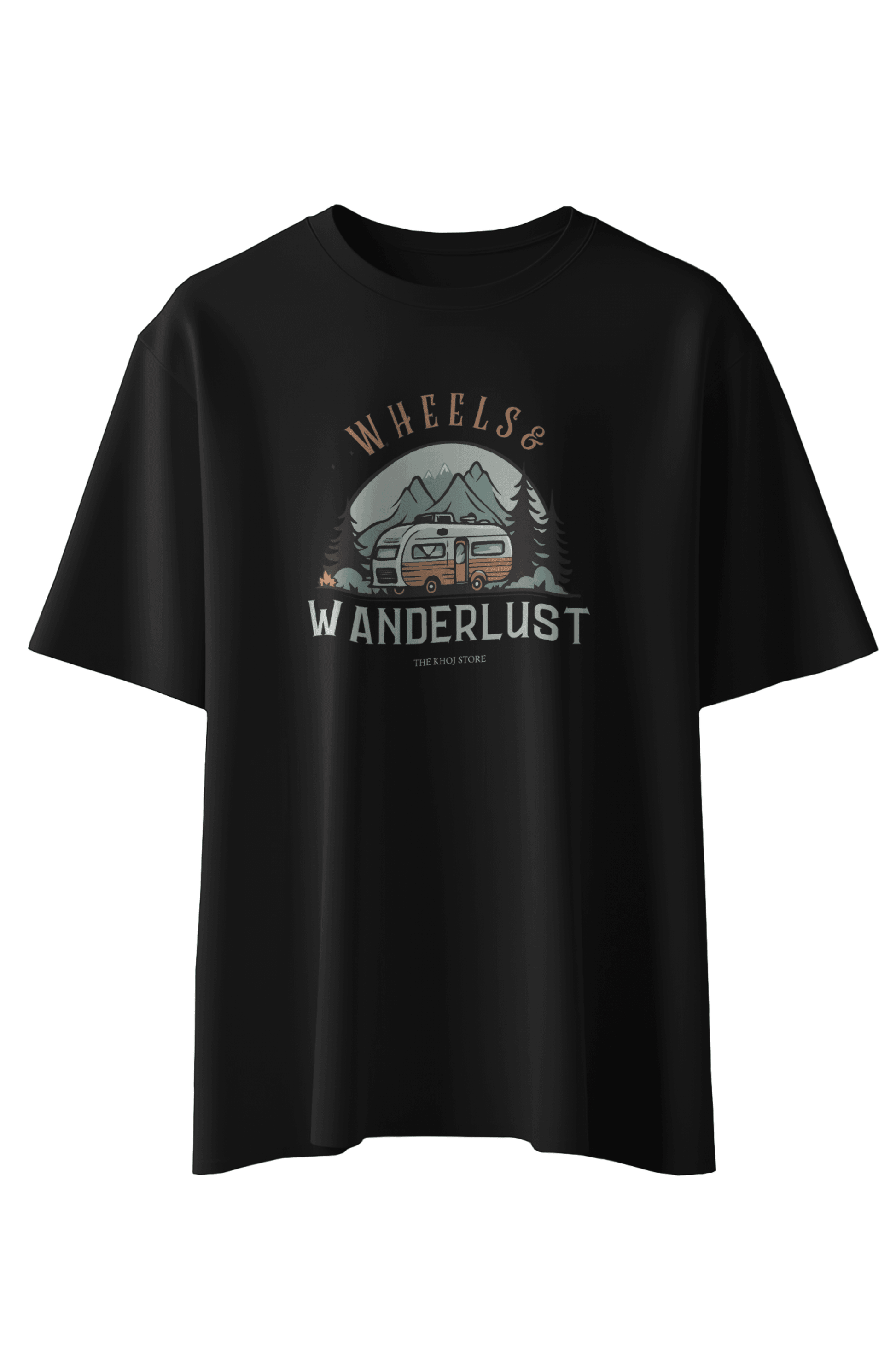 Wheels & Wanderlust T-Shirt - The Khoj Store