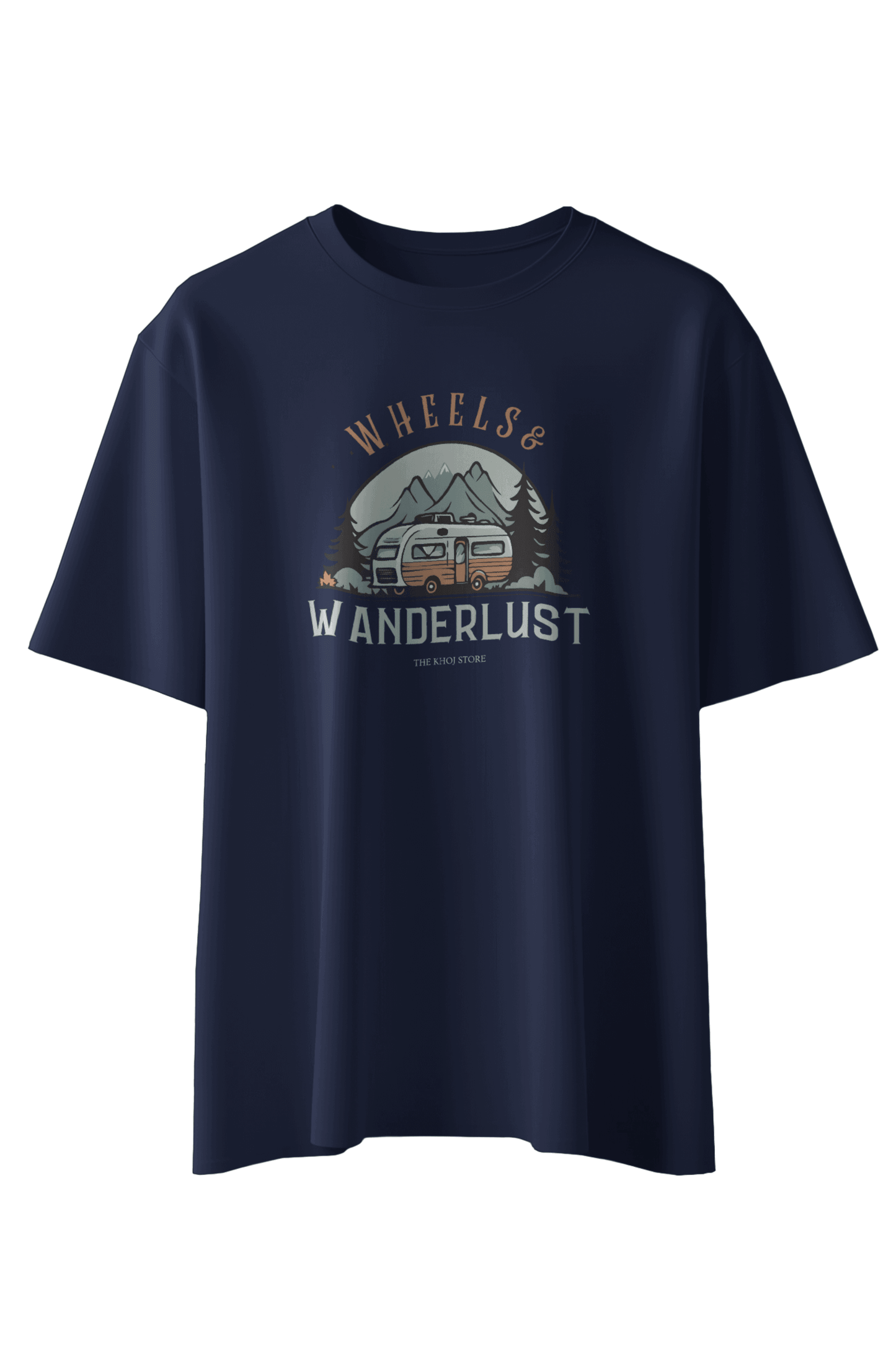 Wheels & Wanderlust T-Shirt - The Khoj Store