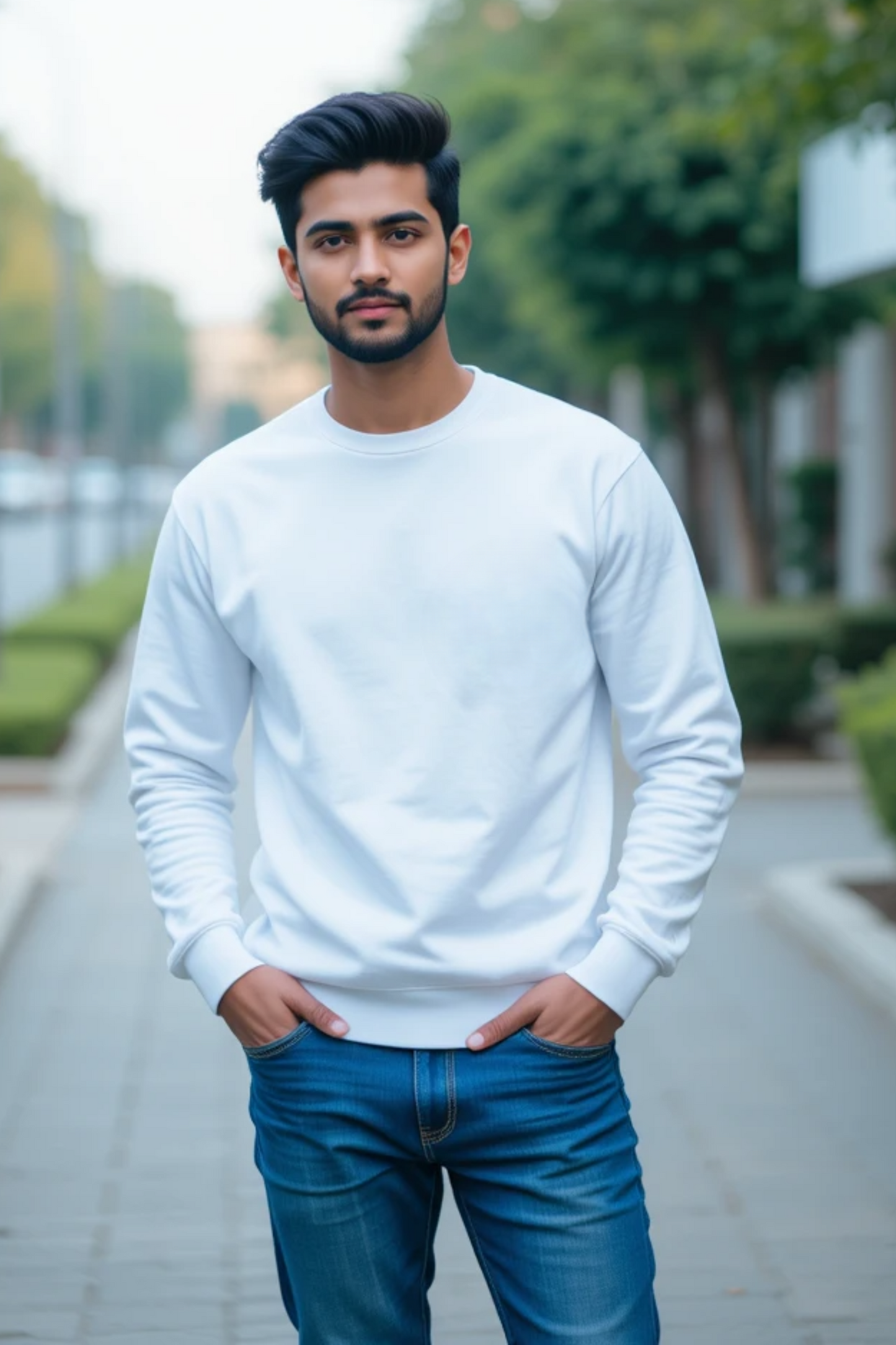 Pure Essence White Sweatshirt