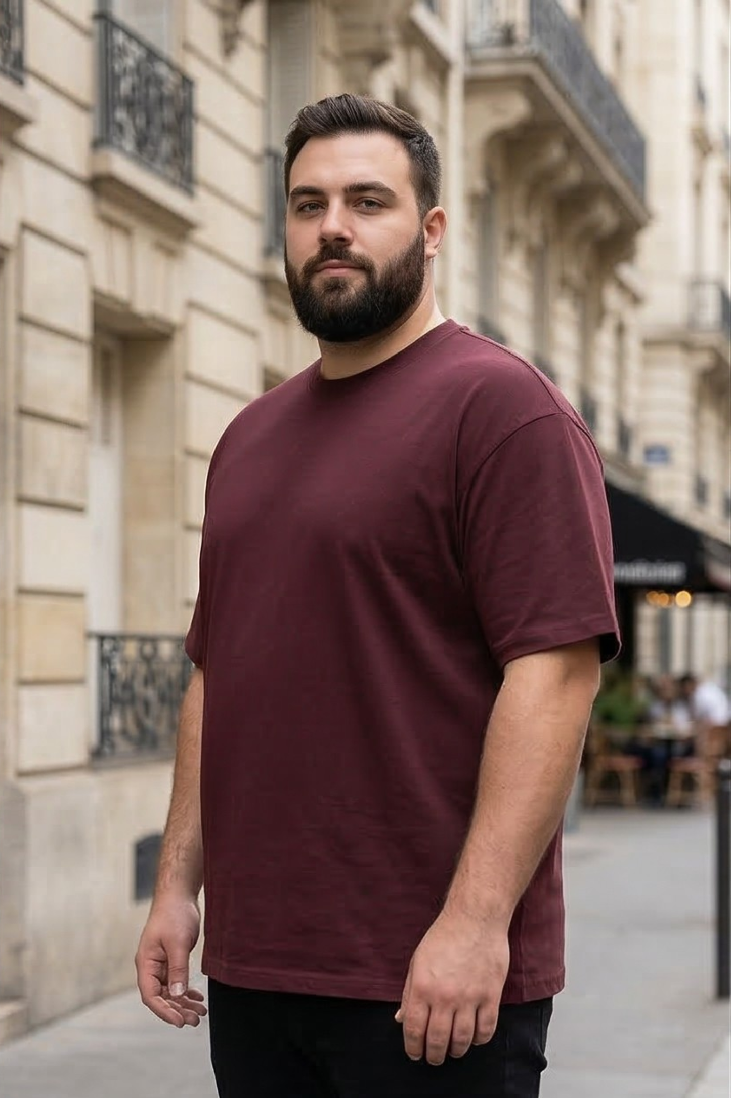 Wildwood Maroon Plus Size T-Shirt