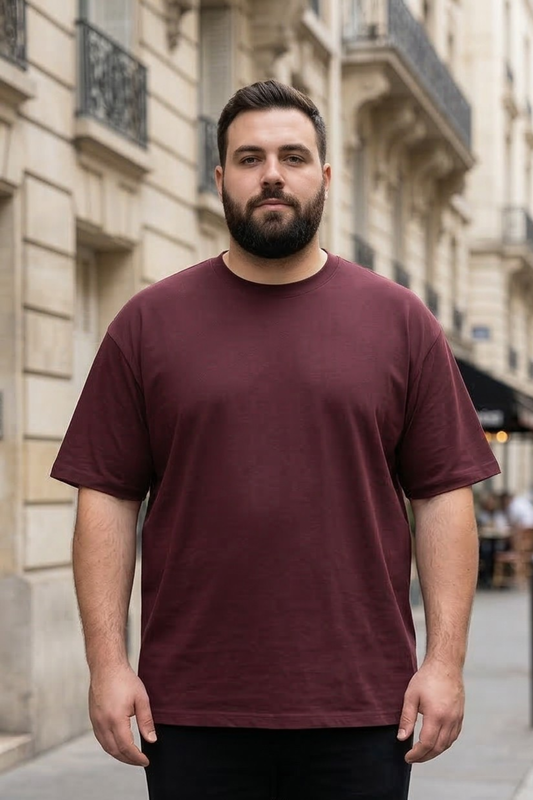Wildwood Maroon Plus Size T-Shirt