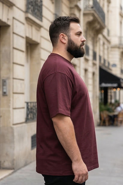 Wildwood Maroon Plus Size T-Shirt